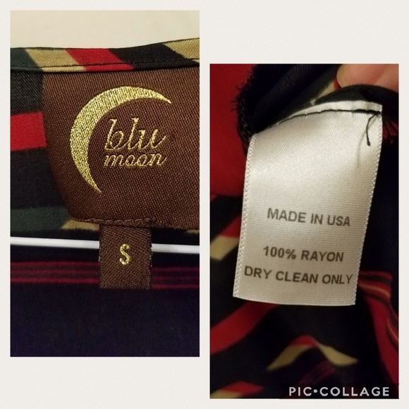 Planet Blue - Blu Moon Najavo Blouse Tencel/Tribal - Picture 5 of 8